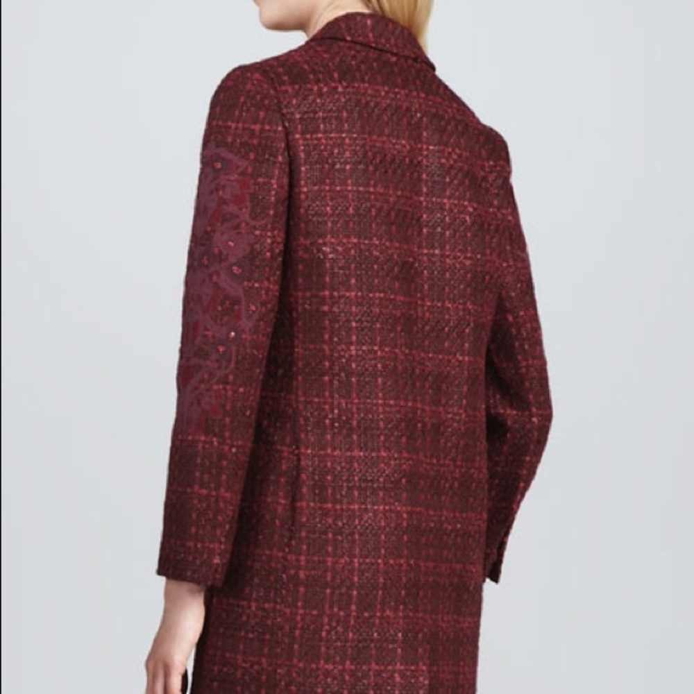 Tory Burch Patsy Metallic Tweed Coat - image 2